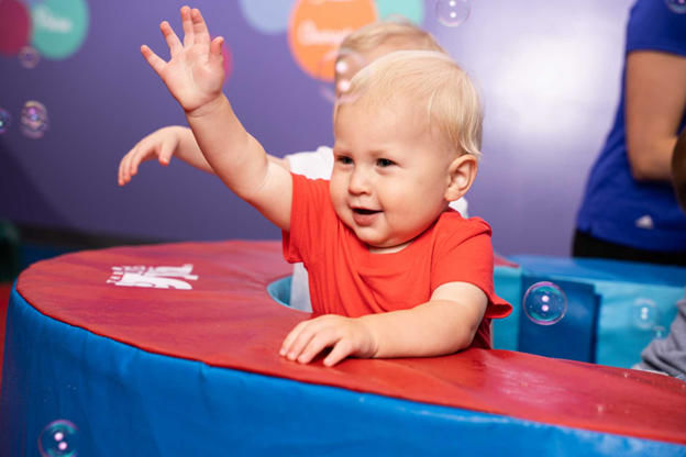 infant boy at the little gym