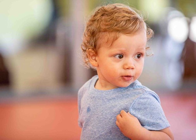 A 2-Year old Toddler at the Little Gym