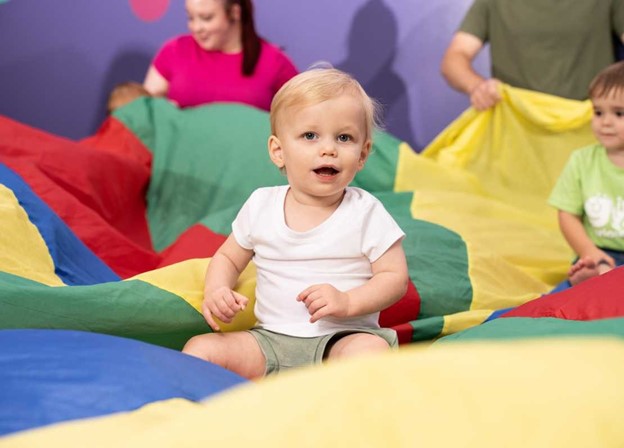 2-Year old Toddlers enjoying the Little Gym Party Room